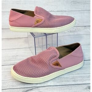 Olukai Pehuea Women's Knit Loafers Comfort Slip On Shoes Rose Pink Size 9